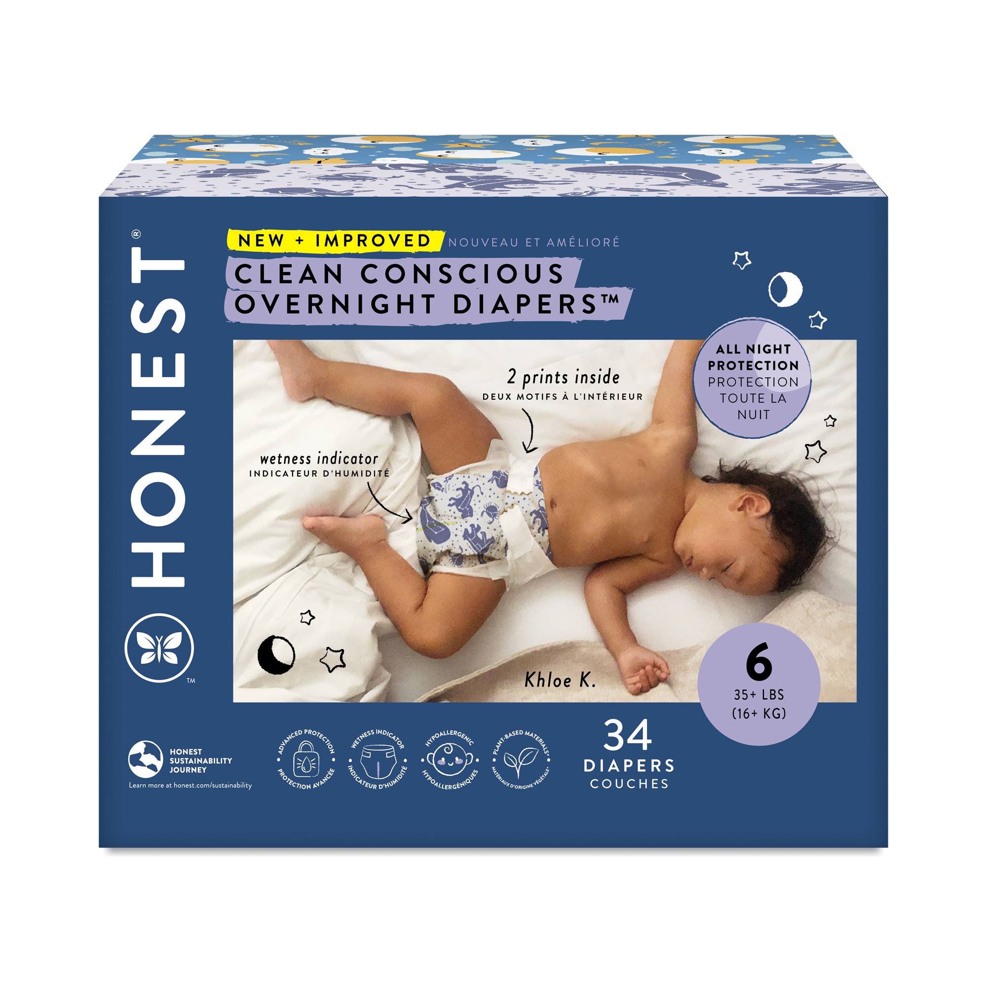 Club Box Overnight Diapers, Size 6