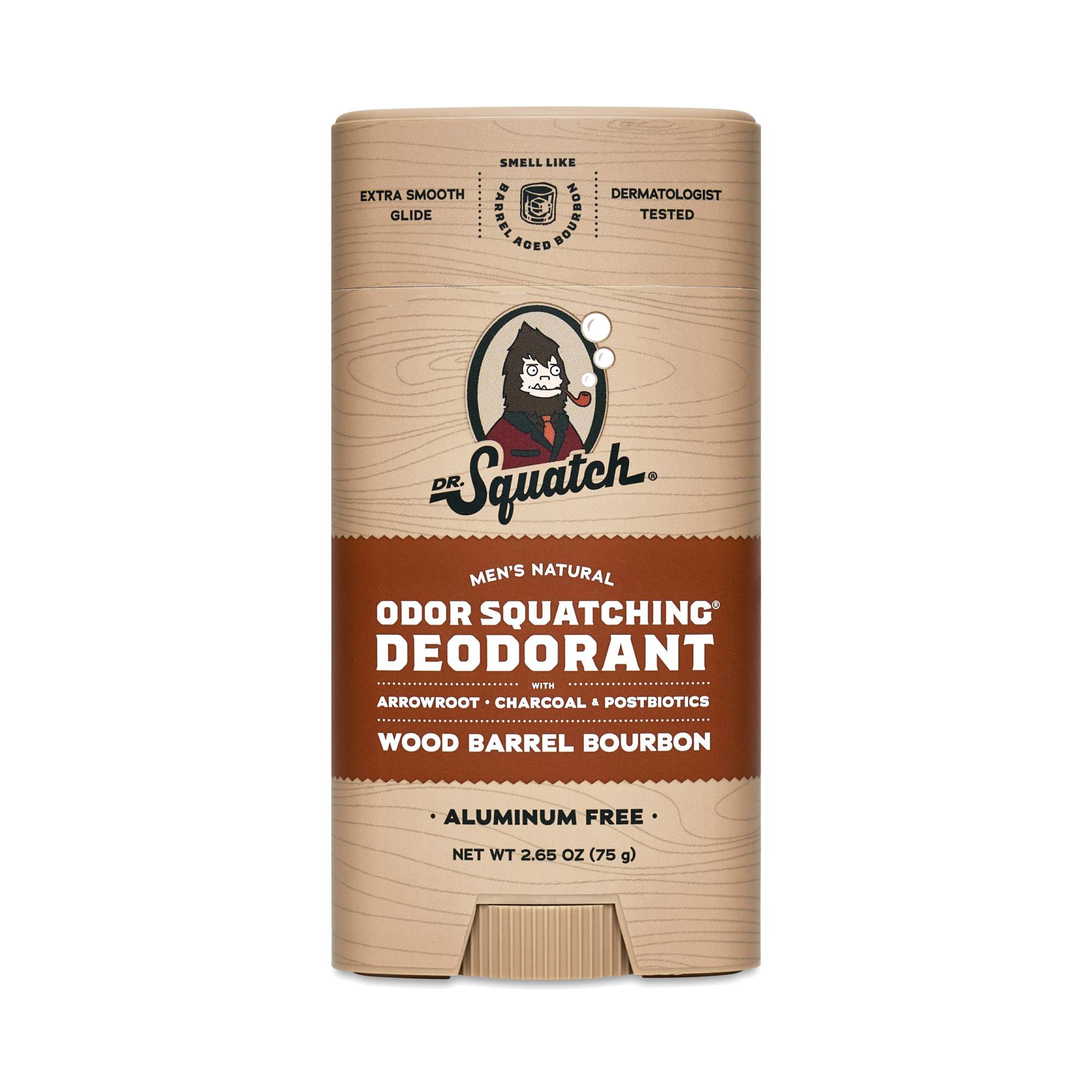 Men's Natural Deodorant, Wood Barrel Bourbon