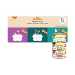 Flaked Fish Recipe Canned Cat Food, Variety Pack