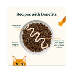 Lickable Mousse Cat Treats with Bone Broth, Variety Pack