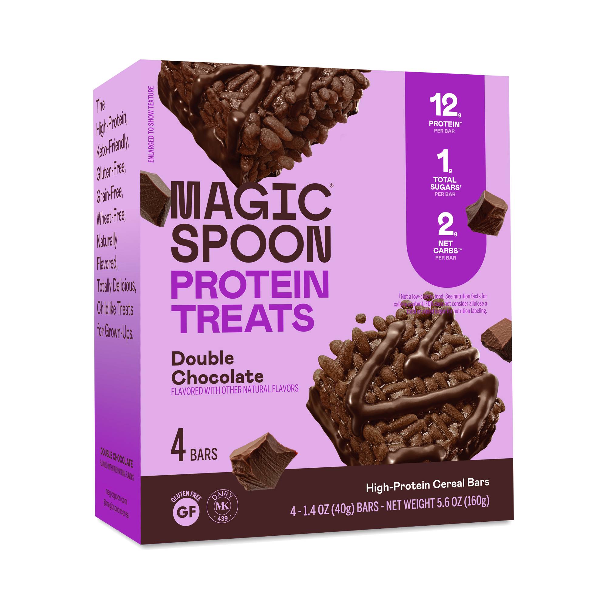 Protein Cereal Bar Treats, Double Chocolate