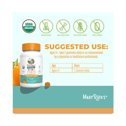 Kids Organic Vitamin C Gummies, Orange