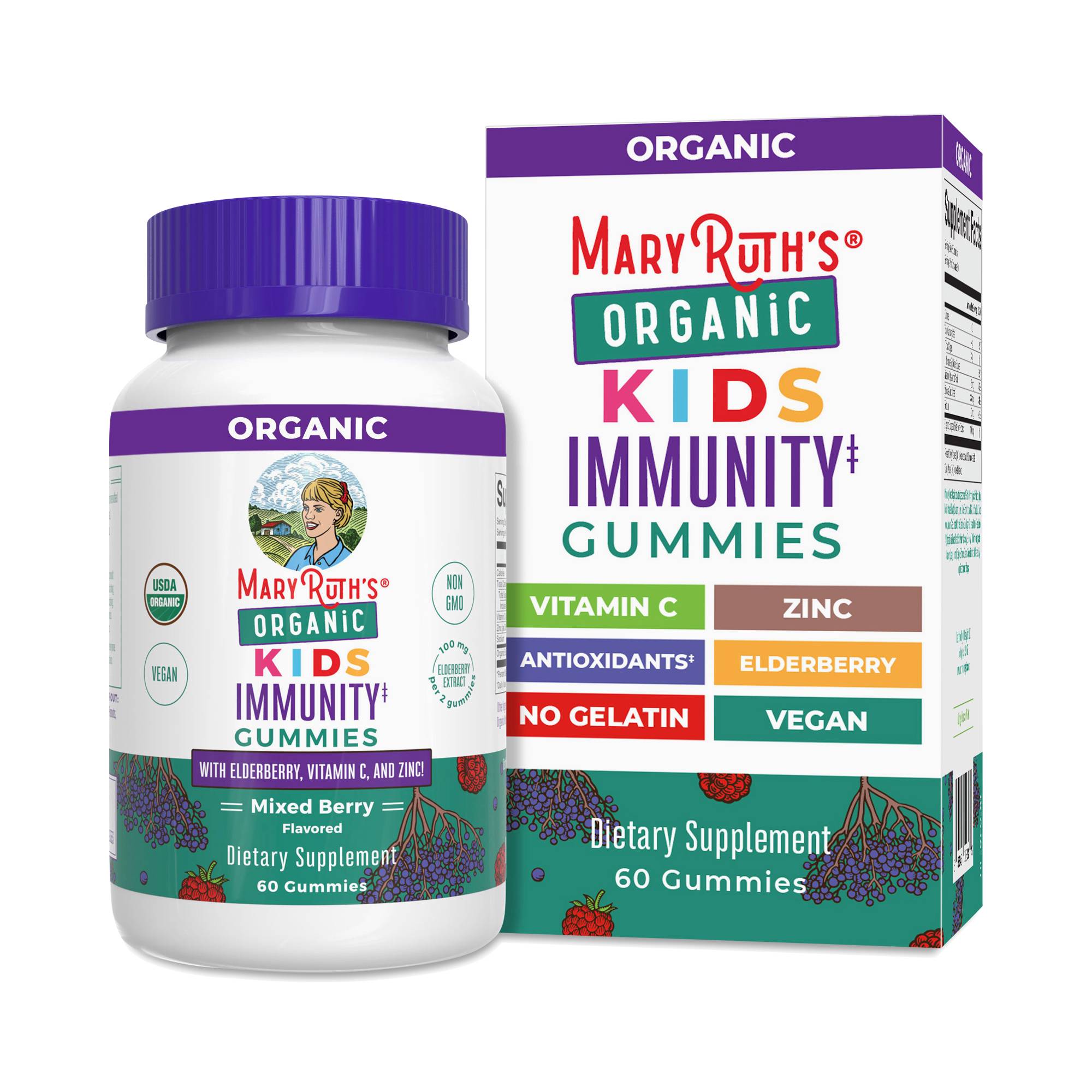 Kids Immunity Gummies, Mixed Berry