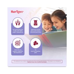 Kids Organic Multivitamin Gummies, Mixed Berry & Cherry