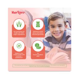 Kids Organic Multivitamin & Postbiotics Gummies, Mixed Berry & Cherry