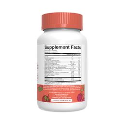 Kids Organic Multivitamin & Postbiotics Gummies, Mixed Berry & Cherry