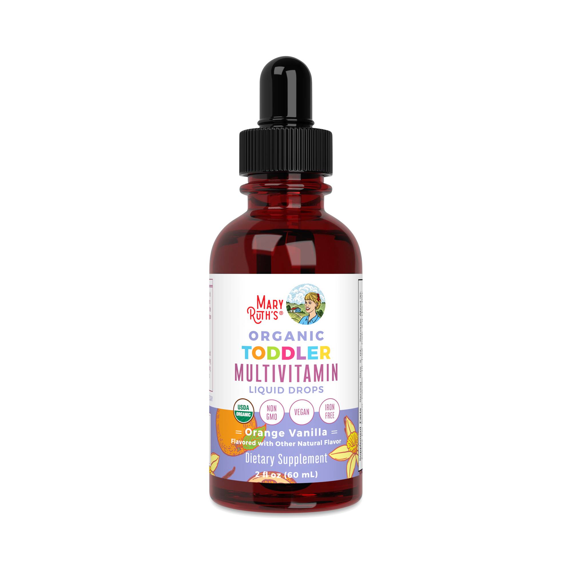 Toddler Multivitamin Drops, Vanilla Orange