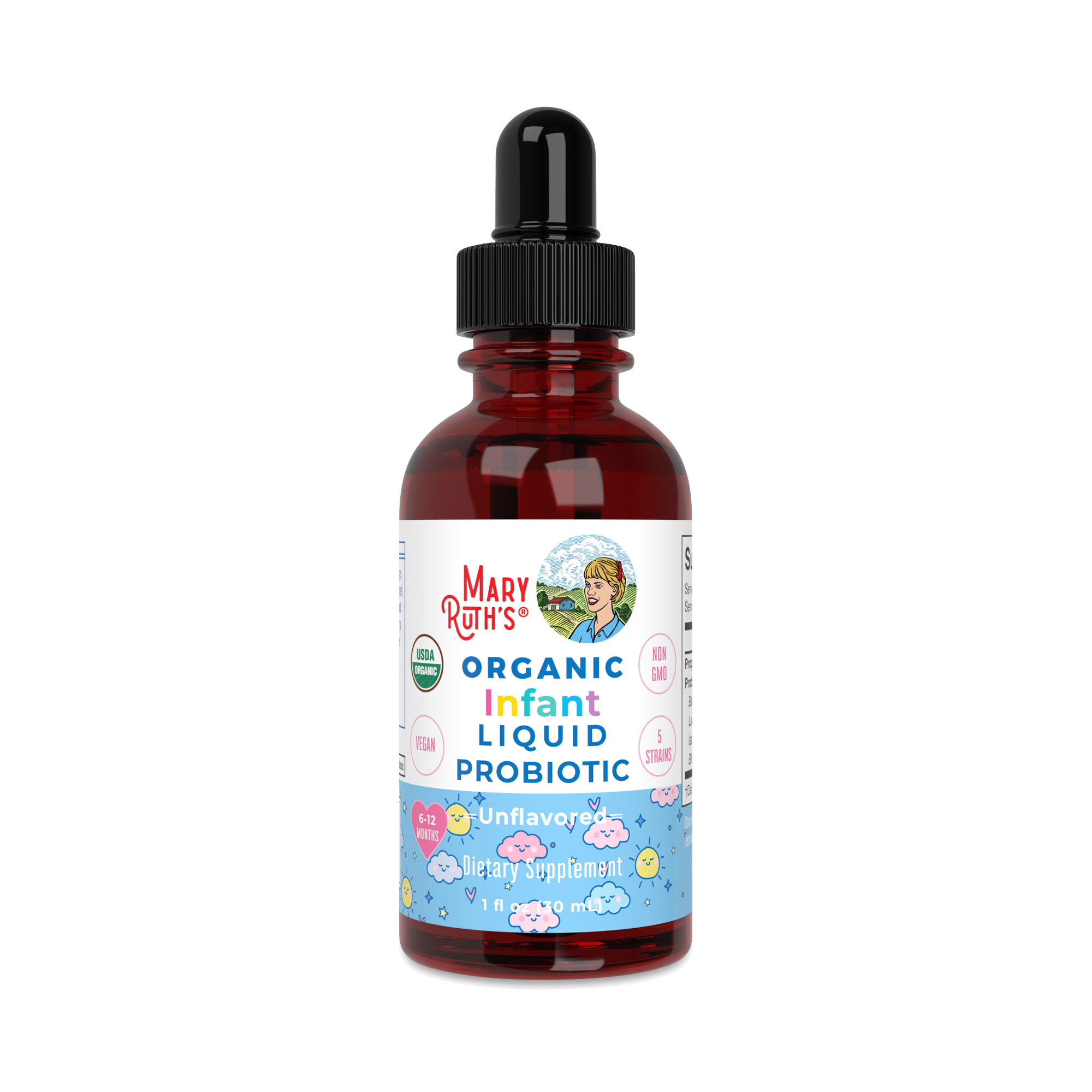 MaryRuth's Infant Liquid Probiotic, Unflavored 1 fl oz
