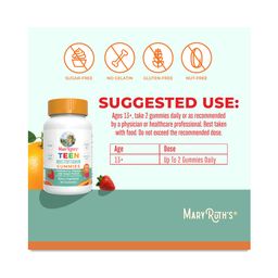 Teen Multivitamin Gummies, Strawberry Papaya & Super Punch