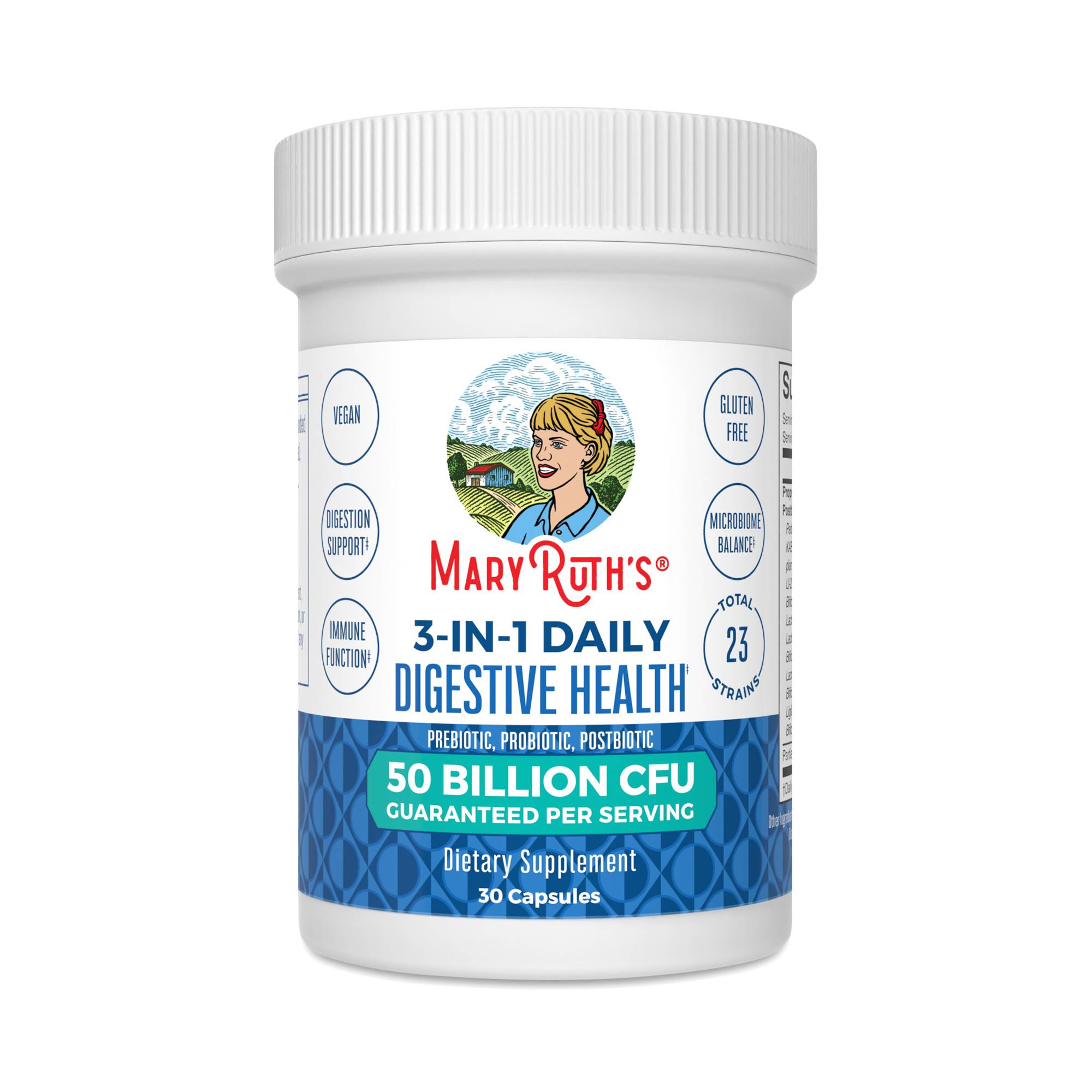 3-in-1 Digestive Health Probiotic Capsules