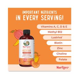 Liquid Morning Multivitamin & Hair Growth, Peach Mango