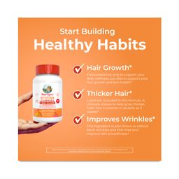 Multivitamin Gummies & Hair Growth, Peach Mango