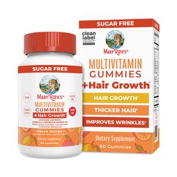 Multivitamin Gummies & Hair Growth, Peach Mango