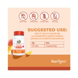 Multivitamin Gummies & Hair Growth, Peach Mango