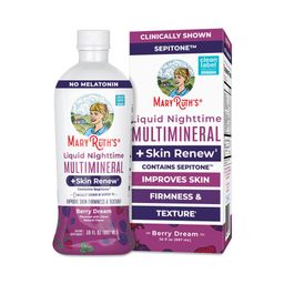 Liquid Nighttime Multimineral & Skin Renew, Berry Dream, Value Size