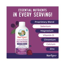 Liquid Nighttime Multimineral & Skin Renew, Berry Dream