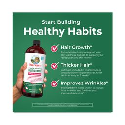 Liquid Morning Multivitamin + Hair Growth, Dragon Fruit Melon