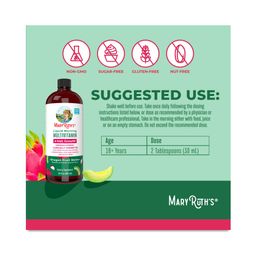 Liquid Morning Multivitamin & Hair Growth, Dragon Fruit Melon