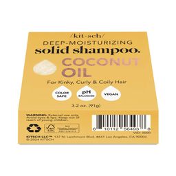 Deep-Moisturizing Solid Shampoo, Coconut Oil