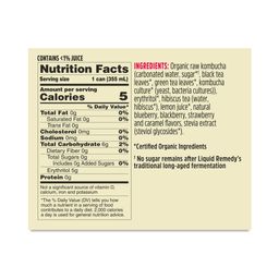 No Sugar Kombucha, Mixed Berry