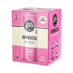 No Sugar Kombucha, Raspberry Lemonade