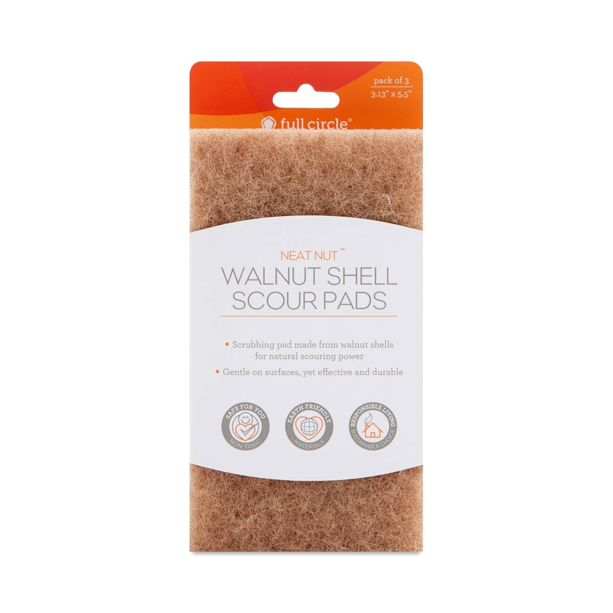 Full Circle Walnut Scour Pads Thrive Market