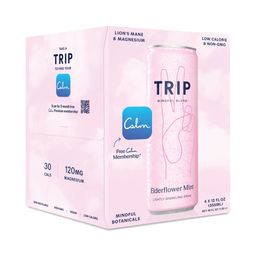 Adaptogenic Sparkling Drink with Magnesium, Elderflower Mint