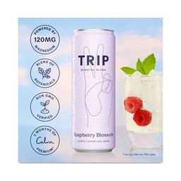 Adaptogenic Sparkling Drink with Magnesium, Raspberry Blossom