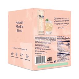 Adaptogenic Sparkling Drink with Magnesium, Peach Ginger