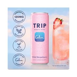 Adaptogenic Sparkling Drink with Magnesium, Wild Strawberry