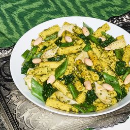 Pasta, White Bean & Spinach Pesto