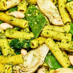 Pasta, White Bean & Spinach Pesto
