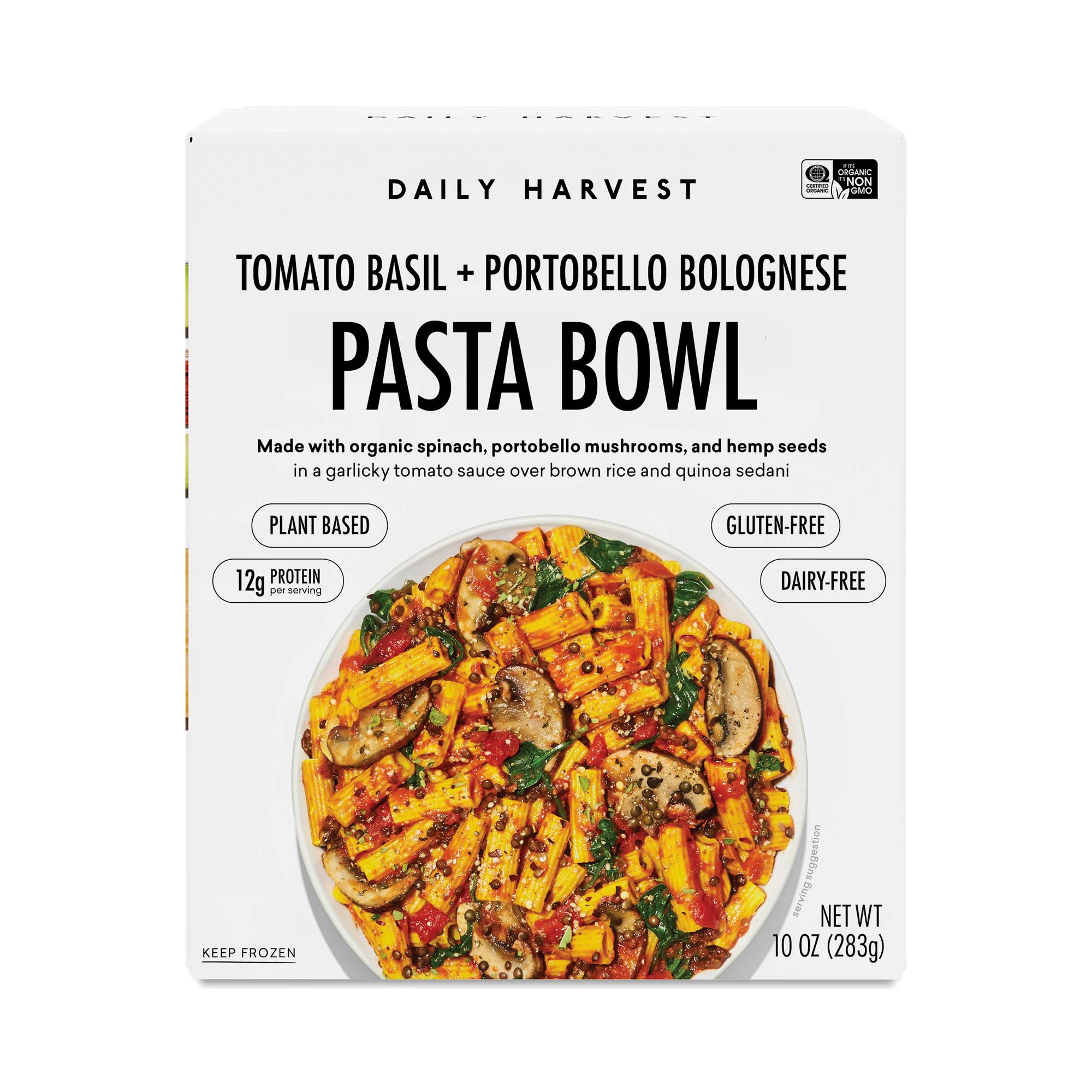 Pasta Bowl, Tomato Basil + Portobello Bolognese