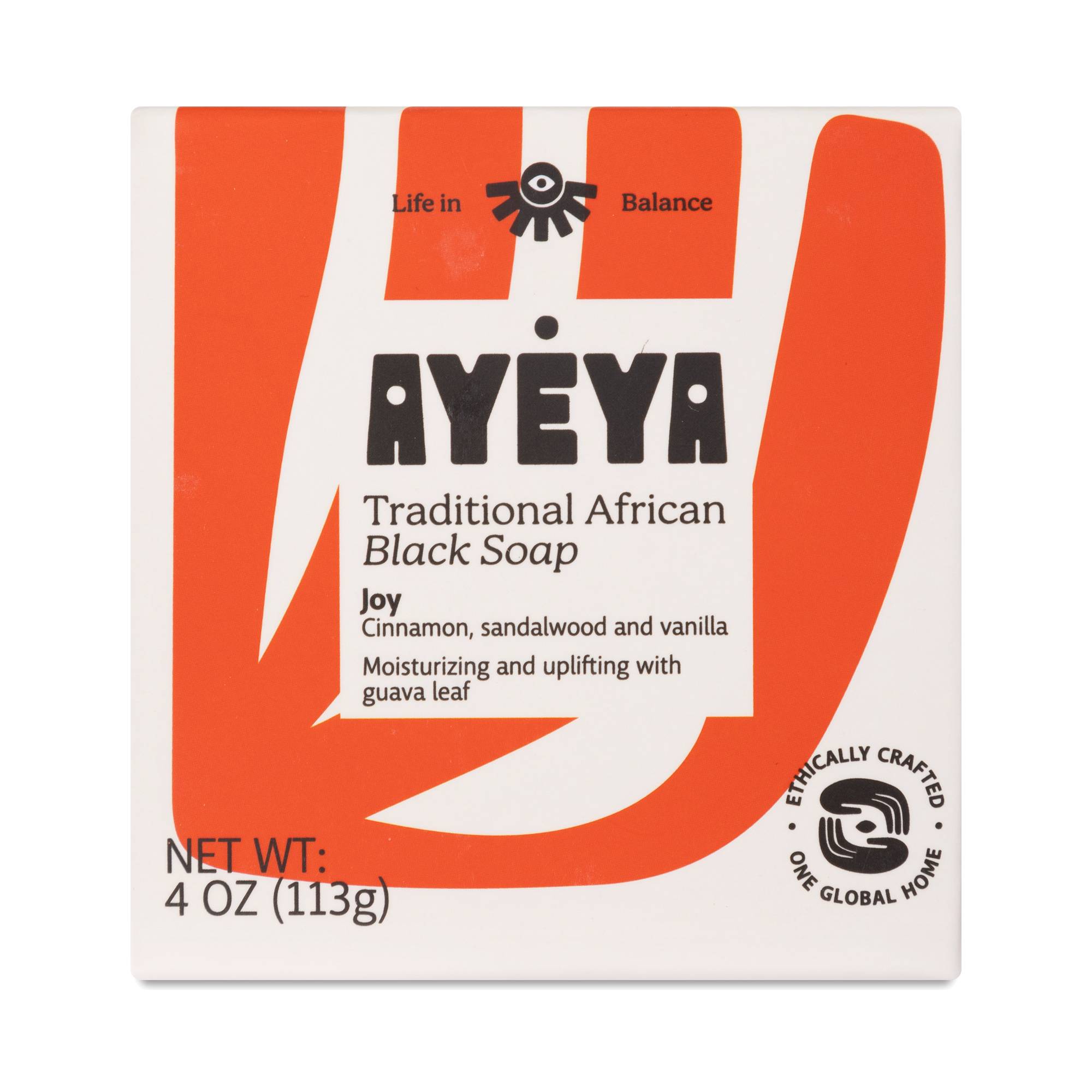Traditional African Black Bar Soap, Joy