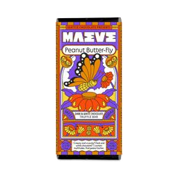 Dark & White Chocolate Truffle Bar, Peanut Butter-Fly