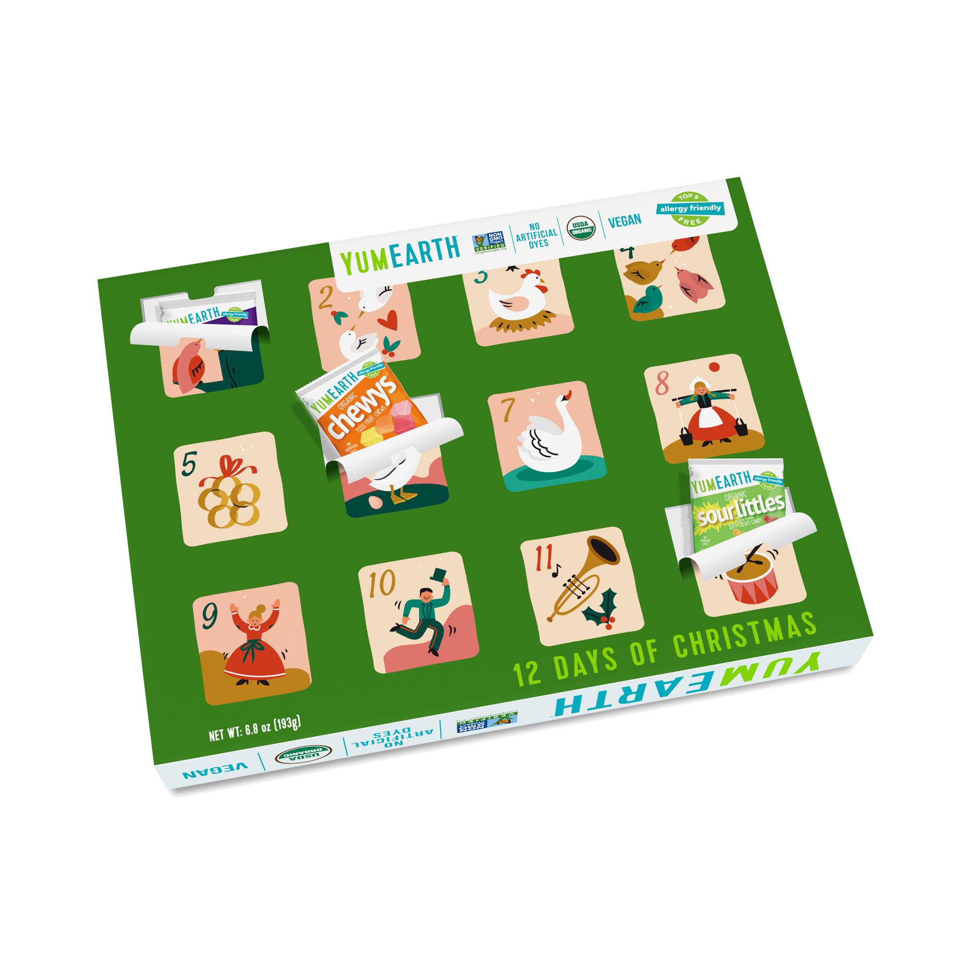 Organic Holiday 12 Day Advent Calendar