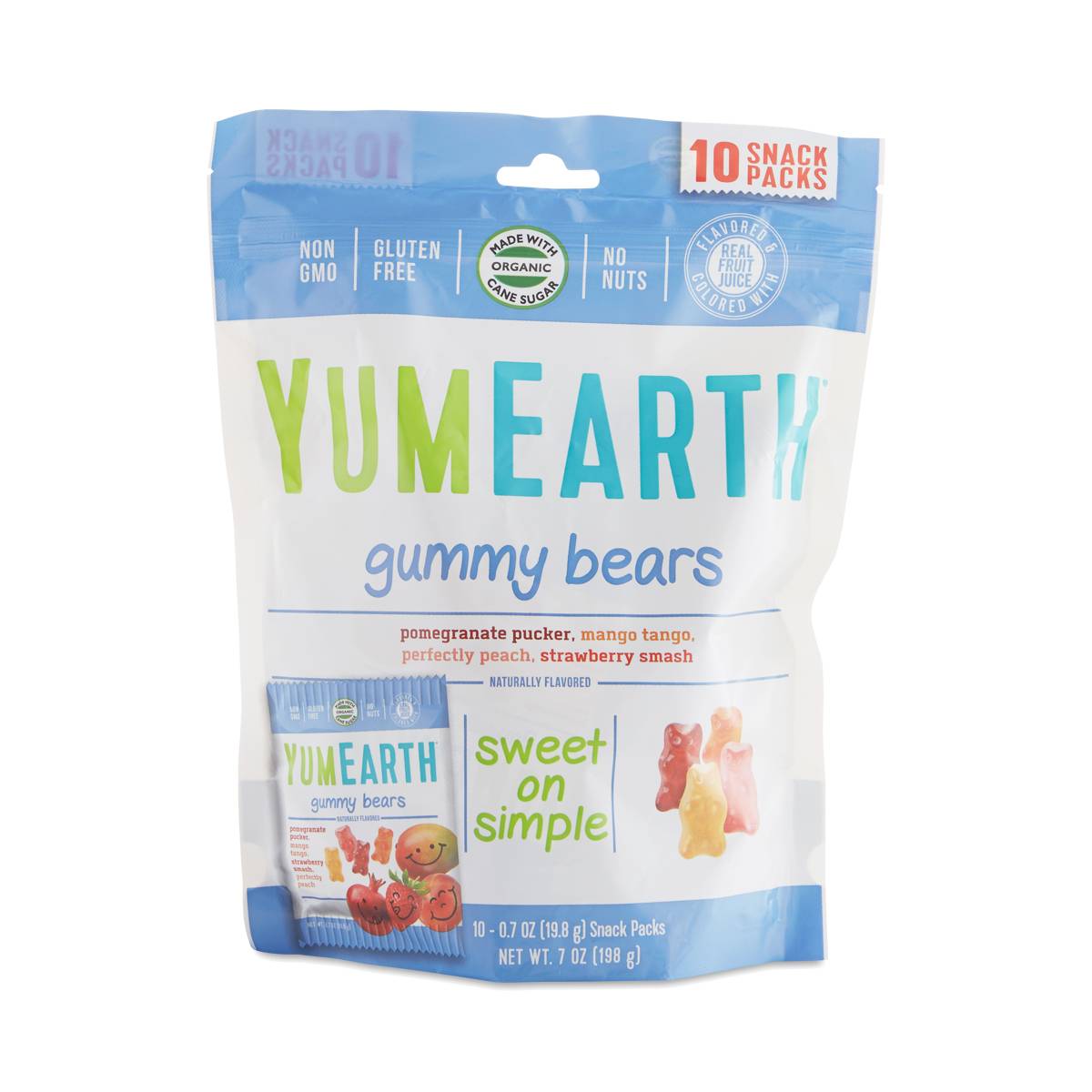 Family Size Snack Pack Gummy Bears by YumEarth Organics Thrive Market