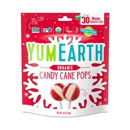 Organic Candy Cane Pops, Peppermint