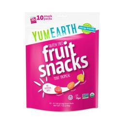 Organic Fruit Snacks, Tropical, Snack Packs