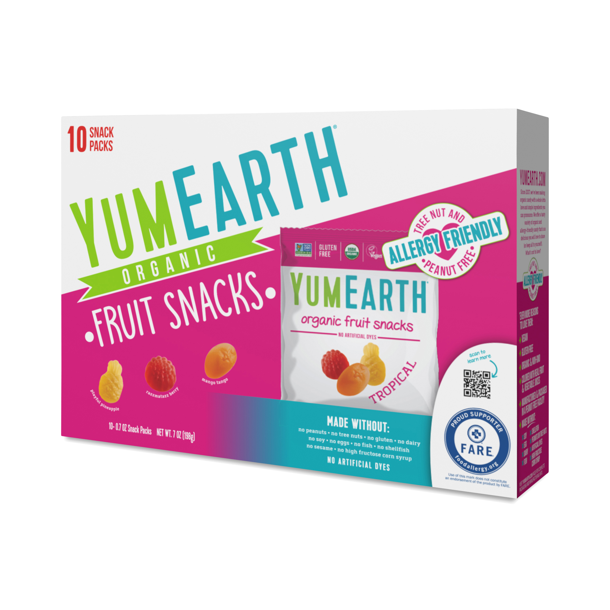 YumEarth Organic Fruit Snacks, Tropical, Snack Pack Thrive Market