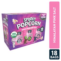 Spooky Popcorn, Himalayan Pink Salt, Snack Pack