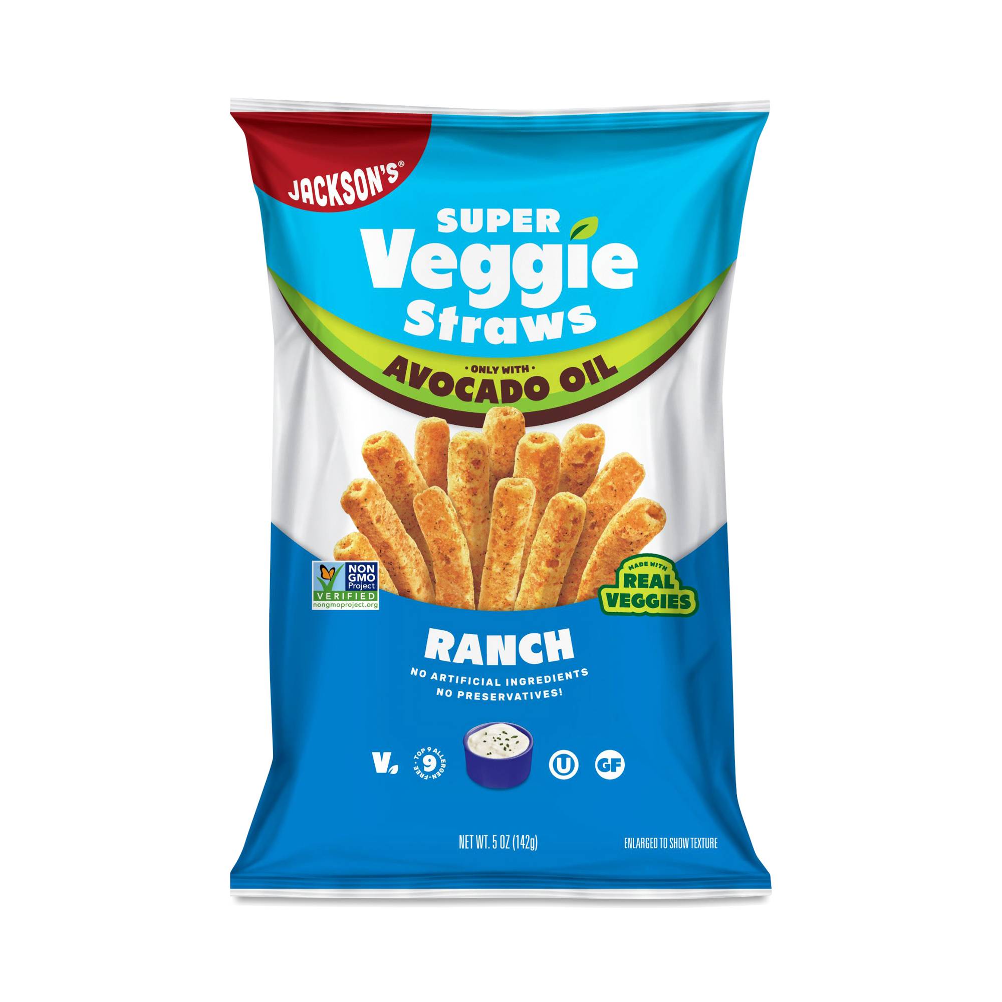 Avocado Oil Super Veggie Straws, Ranch