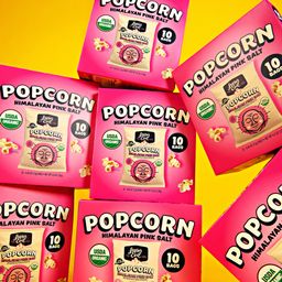 Organic Popcorn, Himalayan Pink Salt, Snack Packs, Value Size