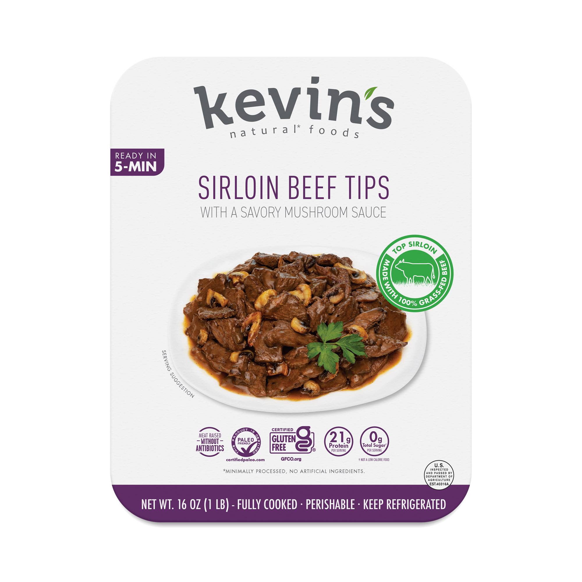 Sirloin Beef Tips with a Savory Mushroom Sauce