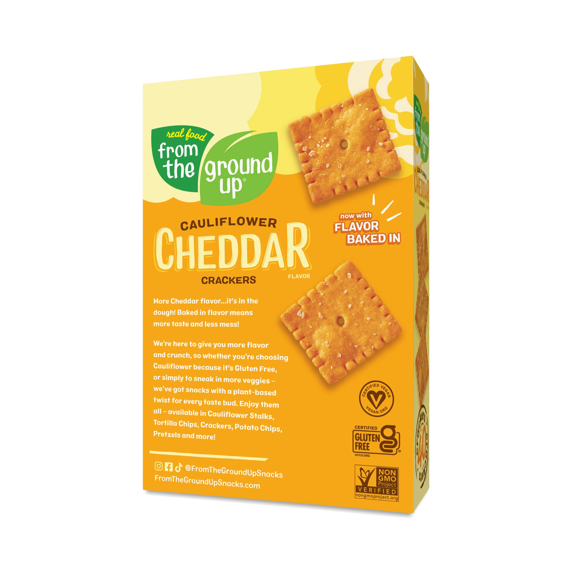 Cauliflower Crackers, Cheddar