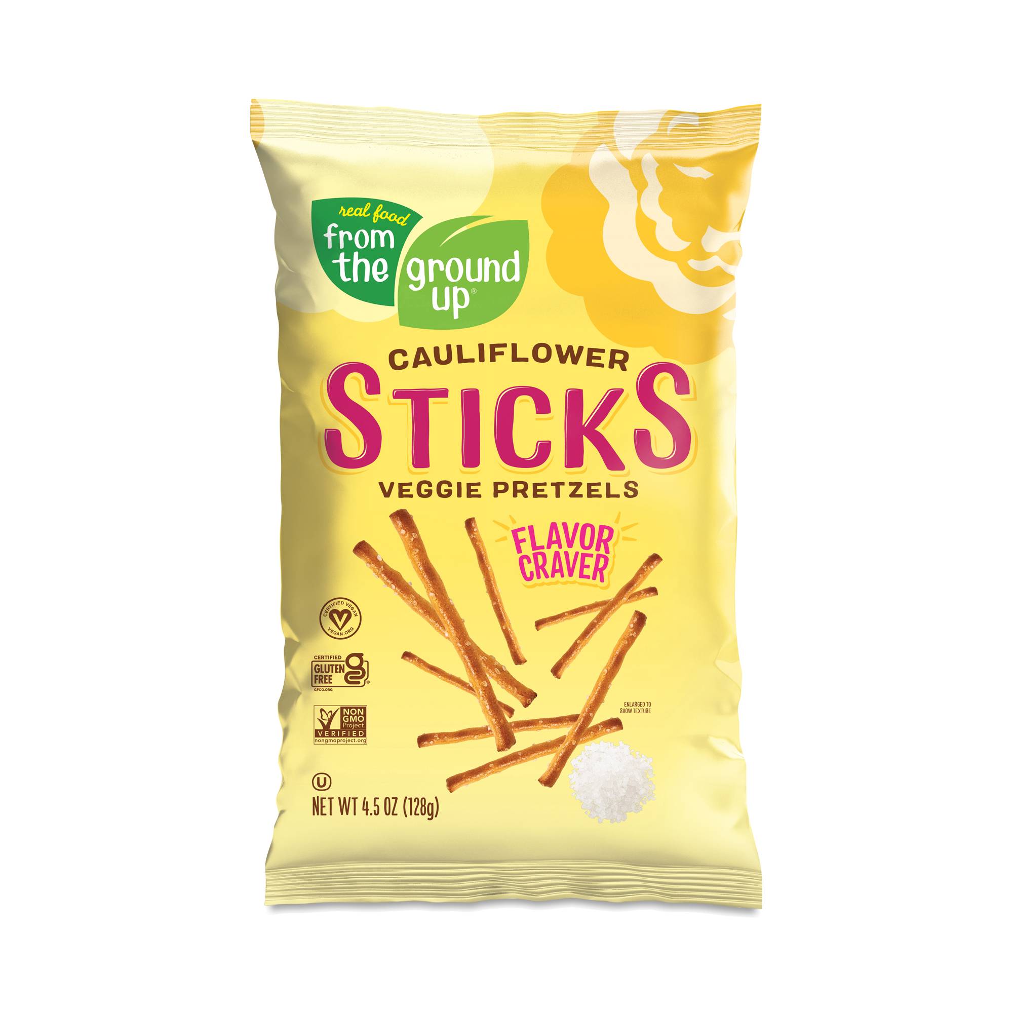 Sea Salt Cauliflower Pretzel Sticks