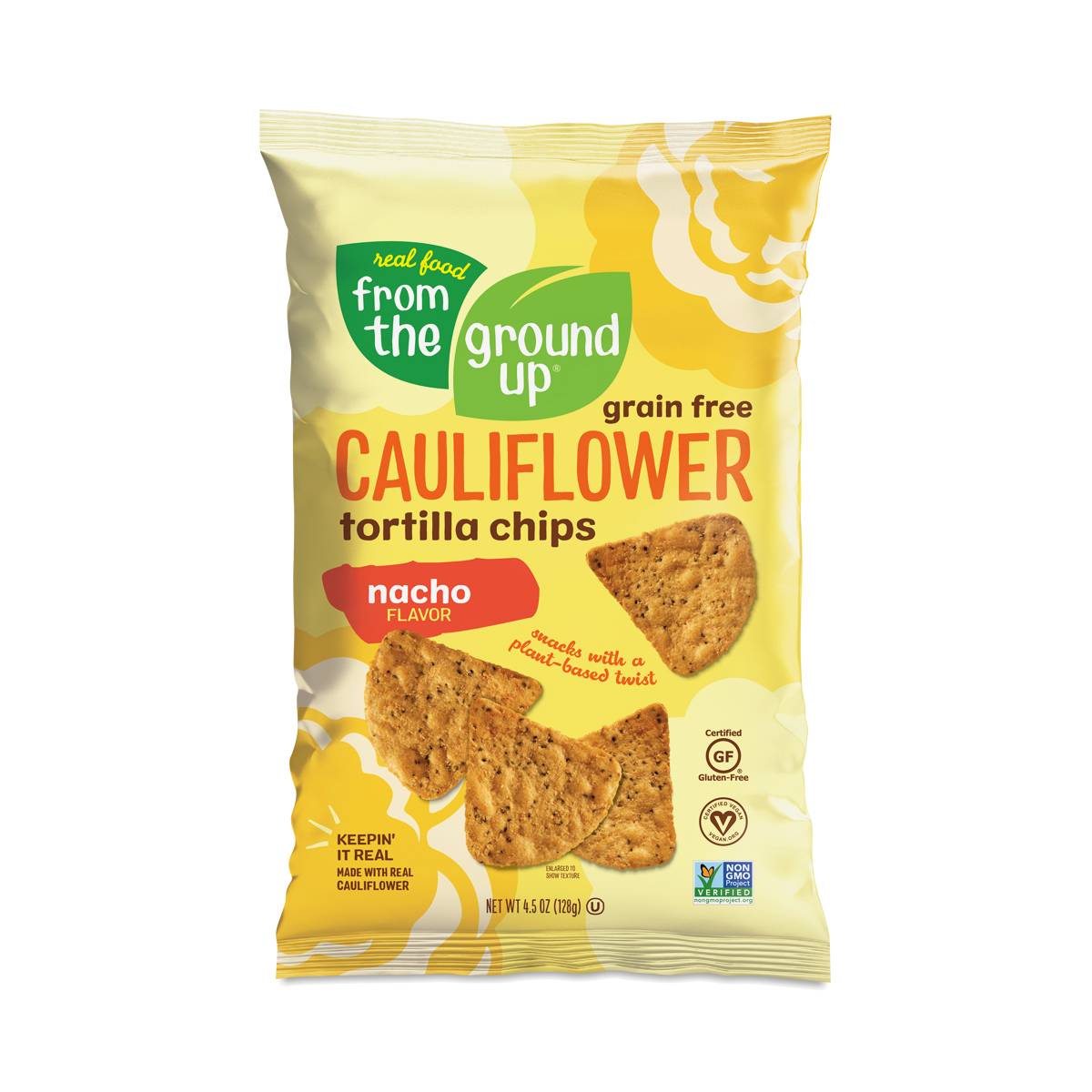 Cauliflower Tortilla Chips, Nacho