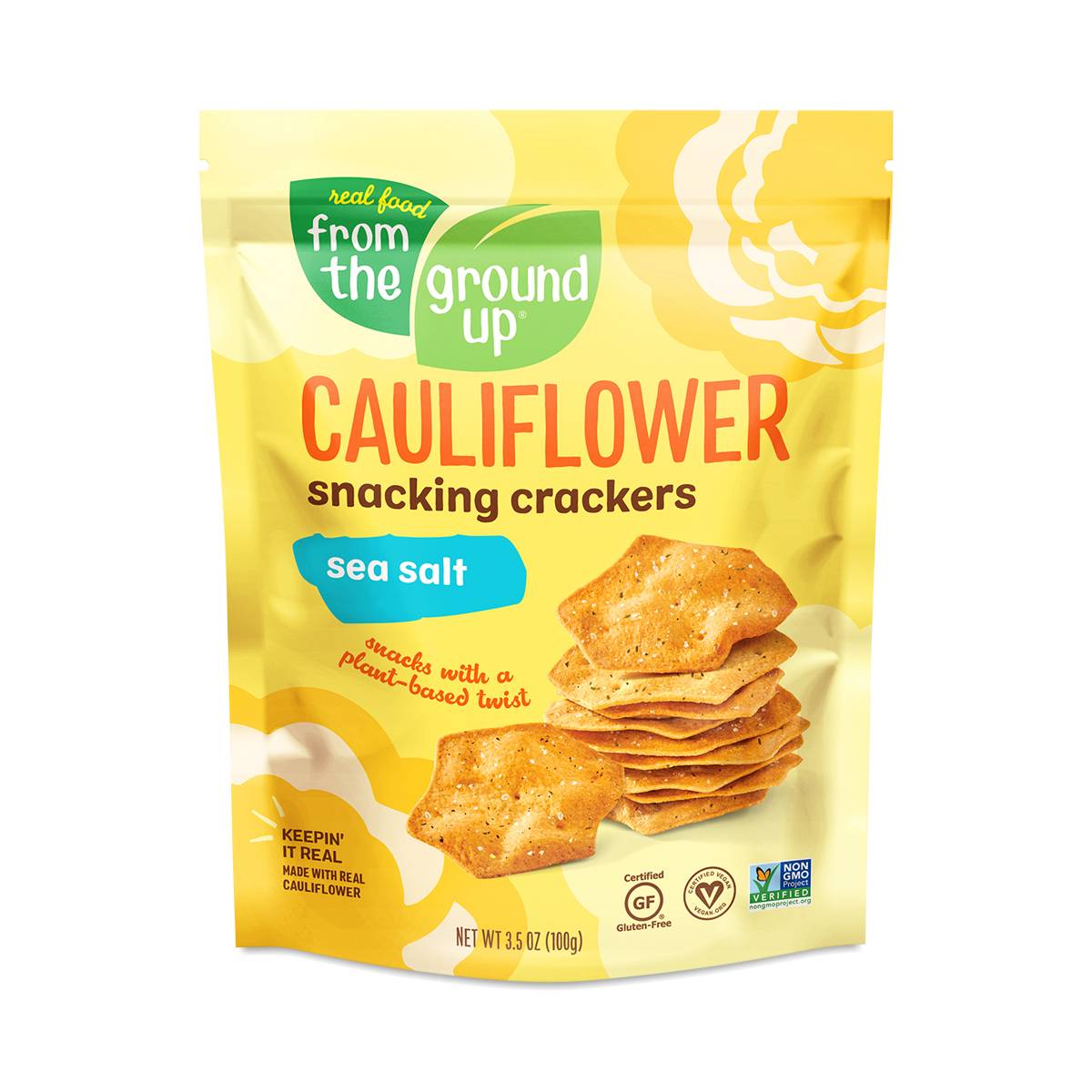 Cauliflower Snacking Crackers, Sea Salt