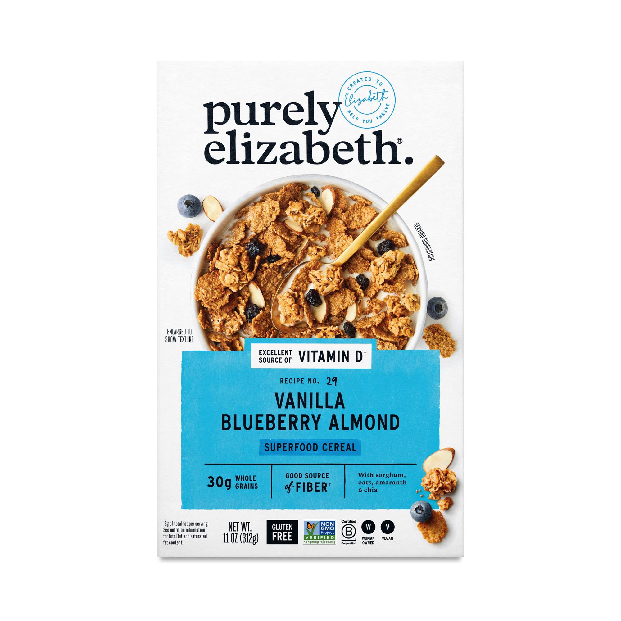 Superfood Cereal, Vanilla Blueberry Almond