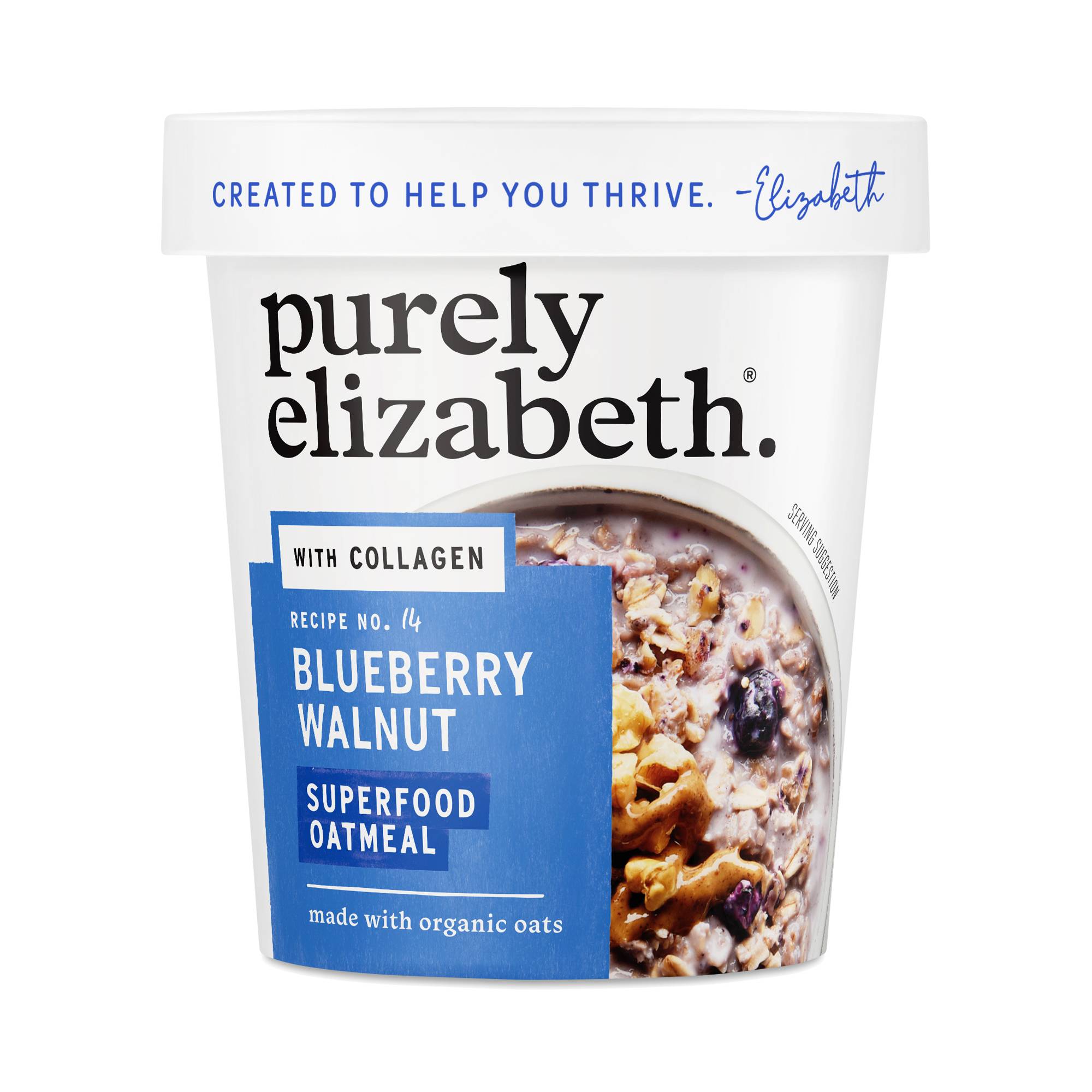 Collagen Protein Oats Cup, Blueberry Walnut